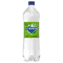 Ice Mountain Sparkling Water, Zesty Lime, 33.8 oz. Bottle