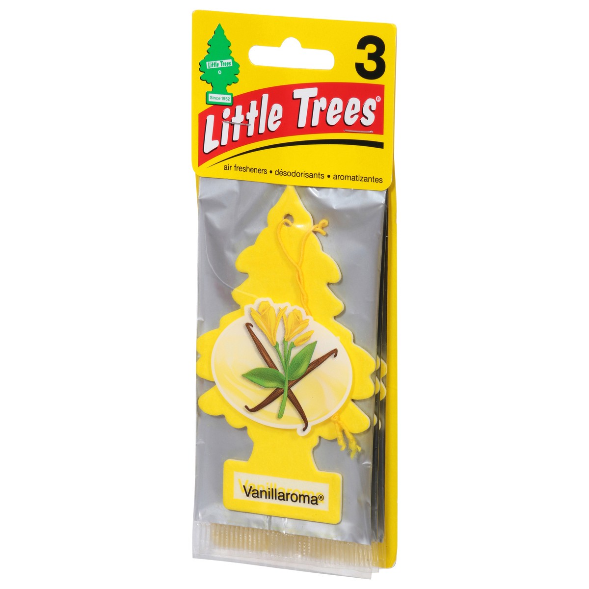 slide 3 of 9, Little Trees Vanillaroma Air Freshener 3 ea, 3 ct