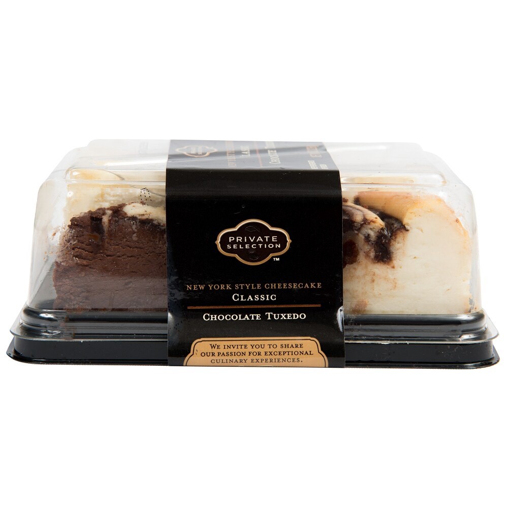 slide 3 of 4, Private Selection Tuxedo Cheesecake Slices, 8 oz