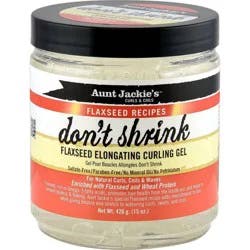 Aunt Jackie's Flaxseed Elongating Curling Gel, Don't Shrink