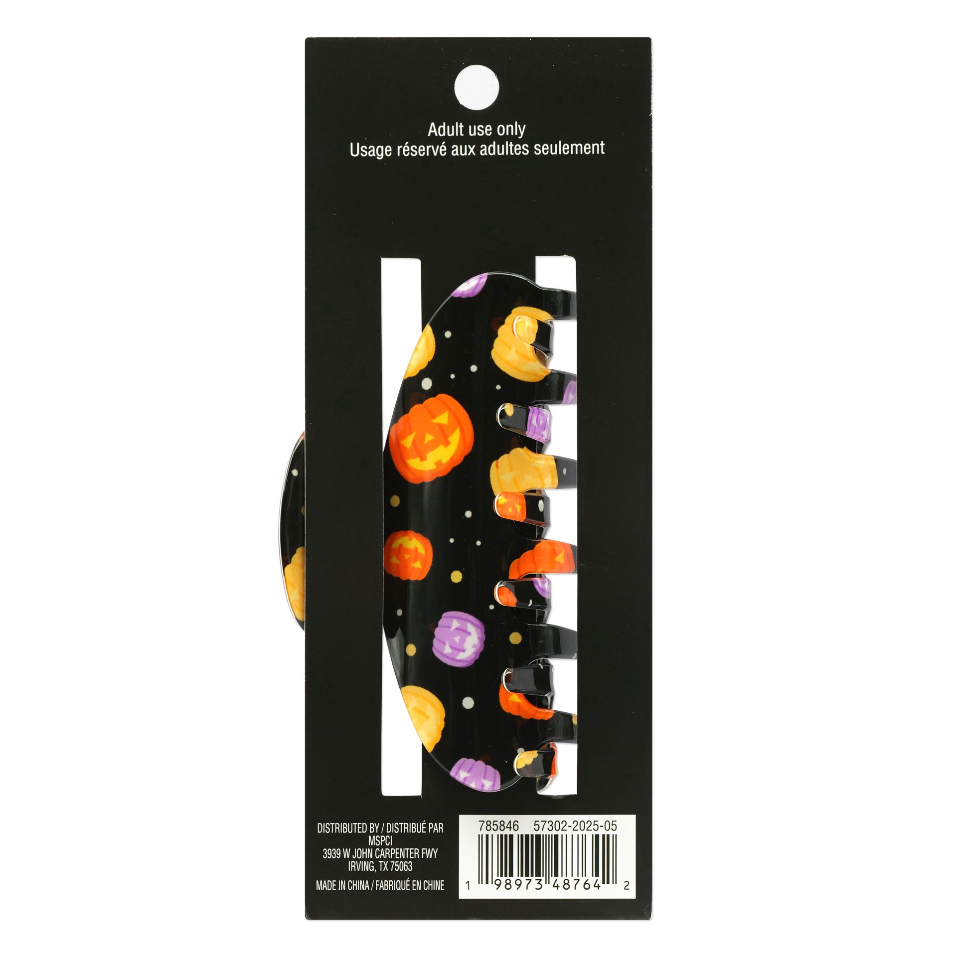 slide 2 of 4, Pumpkin Claw Clip By Celebrate It, adult