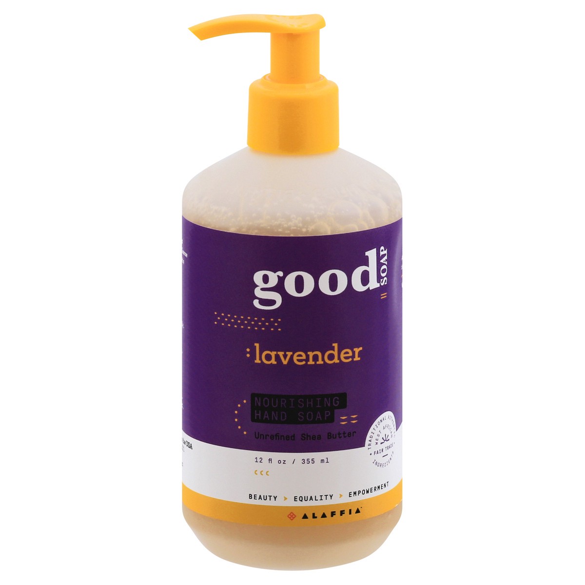 slide 2 of 12, Good Soap Good Soap Nourishing Lavender Hand Soap 12 oz, 12 oz