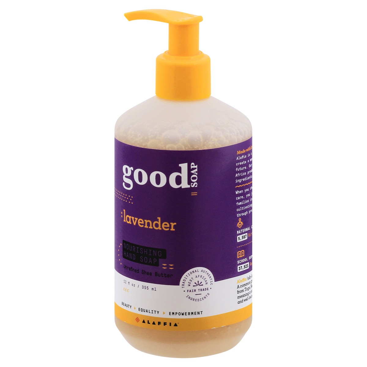 slide 12 of 12, Good Soap Good Soap Nourishing Lavender Hand Soap 12 oz, 12 oz