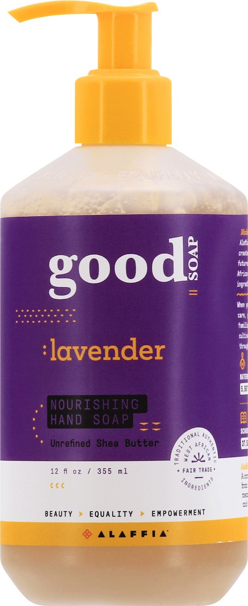 slide 1 of 12, Good Soap Good Soap Nourishing Lavender Hand Soap 12 oz, 12 oz