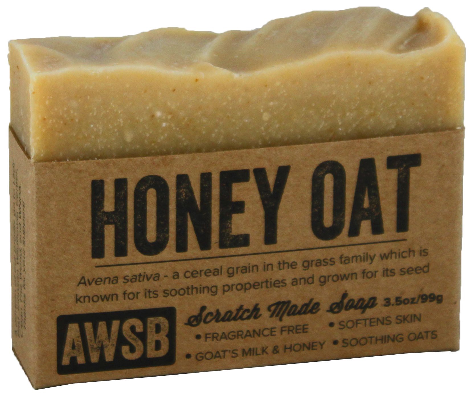 slide 1 of 1, A Wild Soap Bar Honey Oat Soap, 3.5 oz