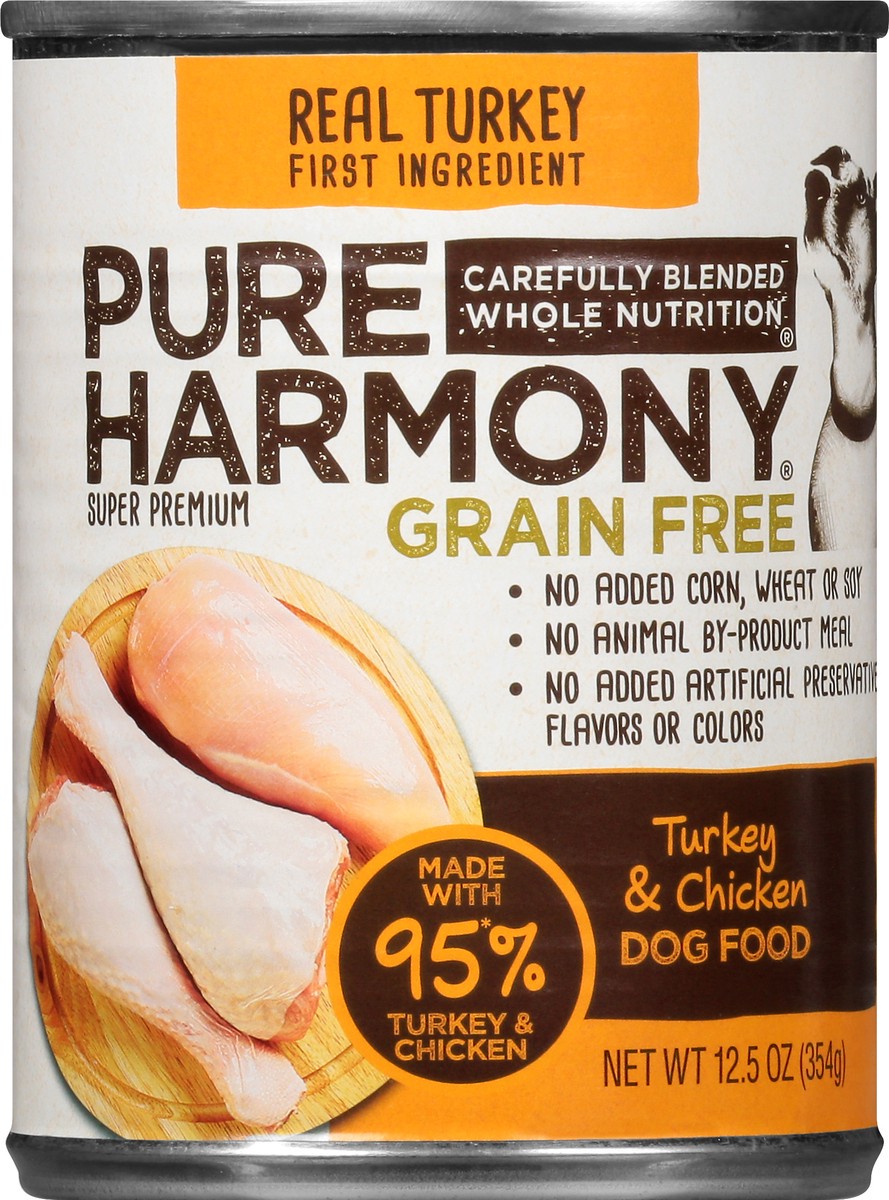 slide 5 of 14, Pure Harmony Grain Free Super Premium Turkey & Chicken Dog Food 12.5 oz, 12.5 oz