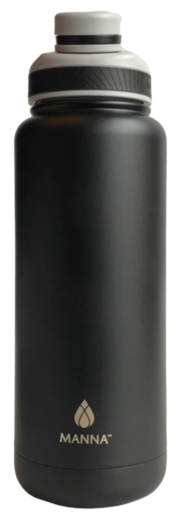 slide 1 of 1, Manna Organics Ranger Water Bottle - Black, 40 oz