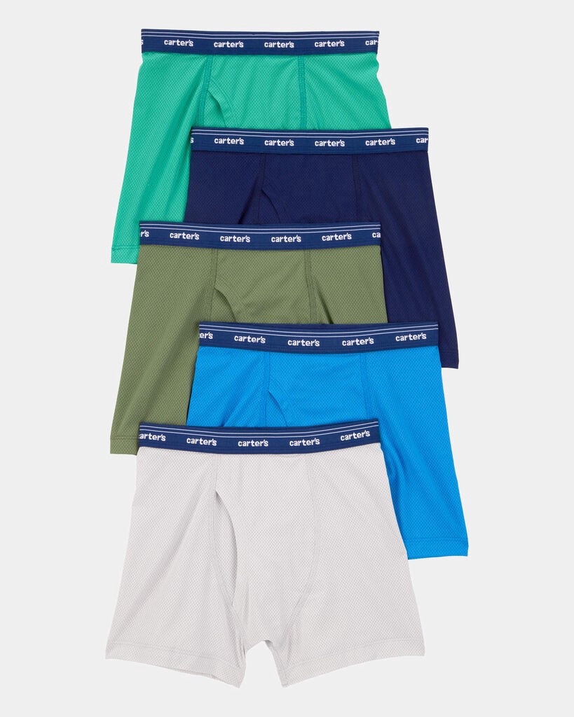 slide 2 of 2, Carter's Toddler Boy 5-Pack Active Mesh Boxer Briefs Underwear Multi 2-3, 1 ct