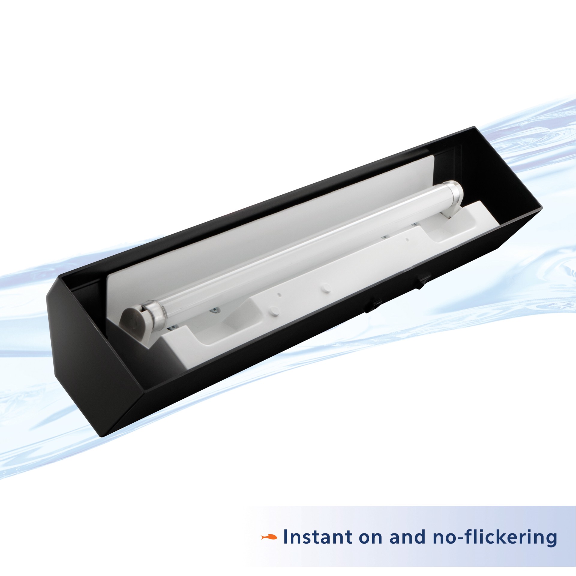 slide 3 of 4, Aqueon T8 Fluorescent Strip Lights Black 24 Inches, 1 ct