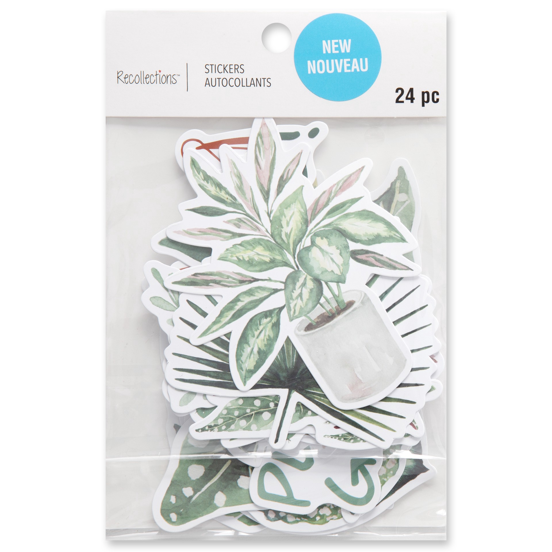 slide 4 of 5, Green Plants Die Cut Stickers By Recollections, 4 in x 6 in