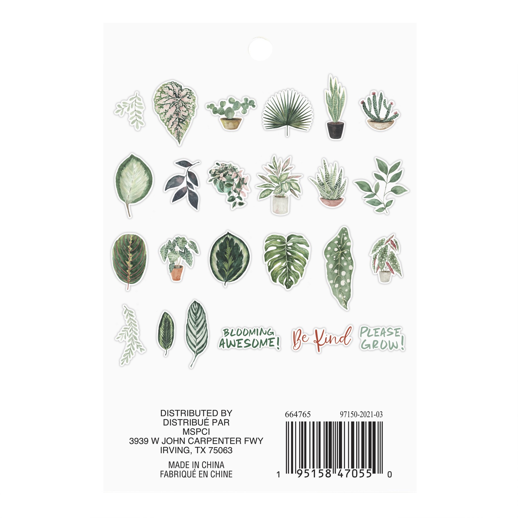 slide 2 of 5, Green Plants Die Cut Stickers By Recollections, 4 in x 6 in