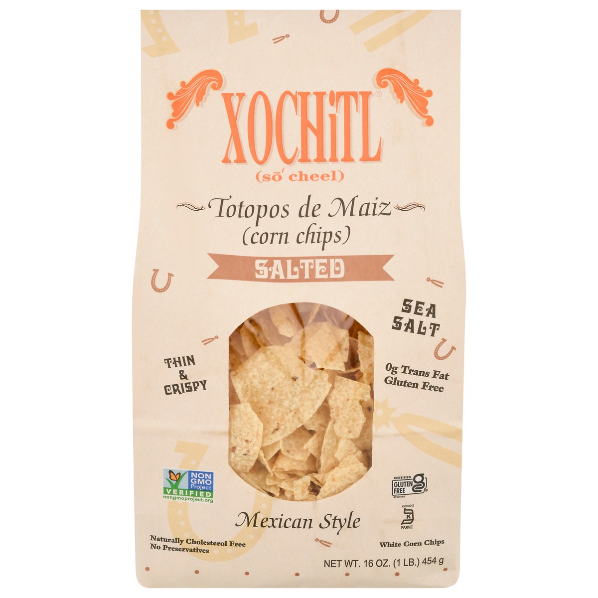 slide 1 of 4, Xochitl Thin & Crispy Mexican Style White Salted Sea Salt Corn Chips 16 oz, 16 oz