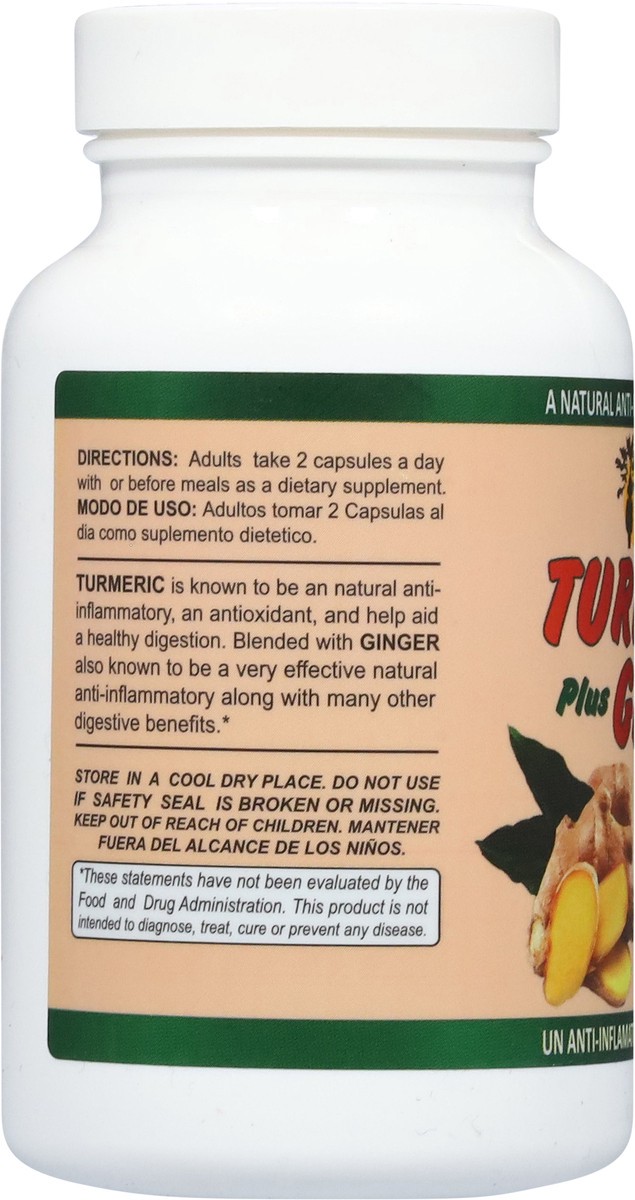 slide 8 of 15, Sunshine Naturals Turmeric Plus Ginger 90 Capsules, 1 ct