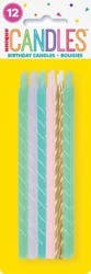 Unique® Candles™ 5" Pastel Birthday Candles - Assorted