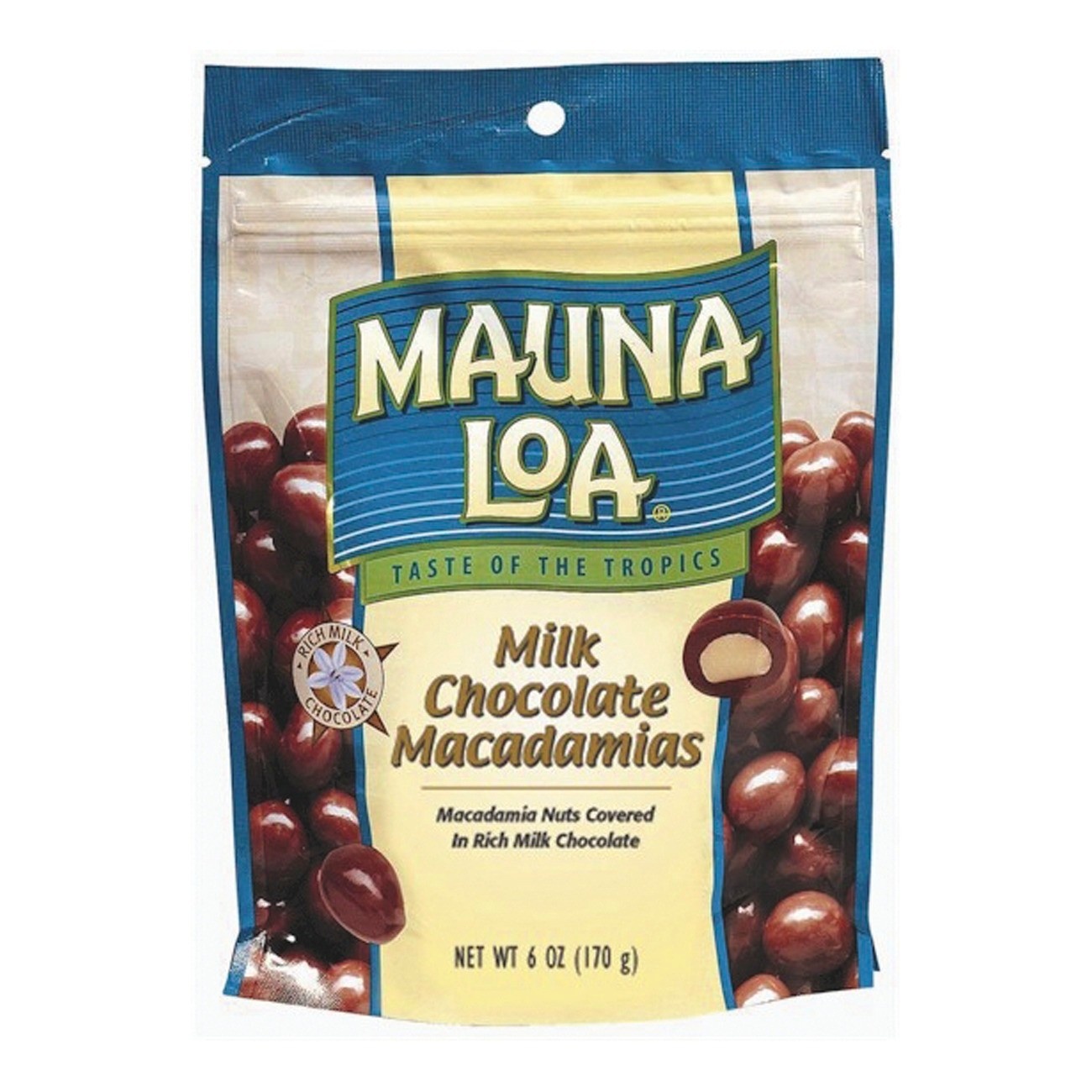 slide 1 of 1, Mauna Loa Milk Chocolate Macadamia Nuts, 6 oz