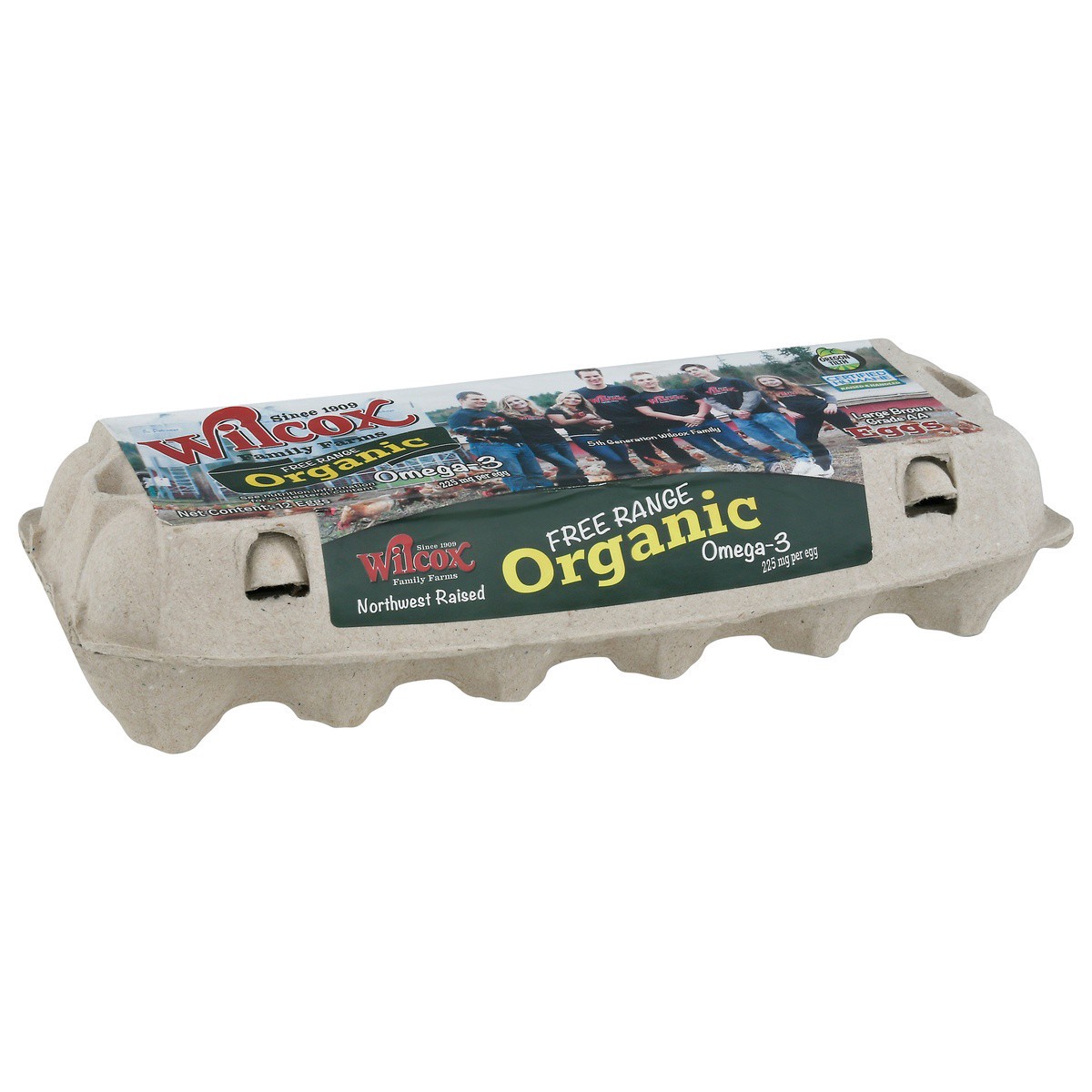 slide 1 of 9, Wilcox Organic Brown Free Range Eggs Large 12 ea, 12 ct