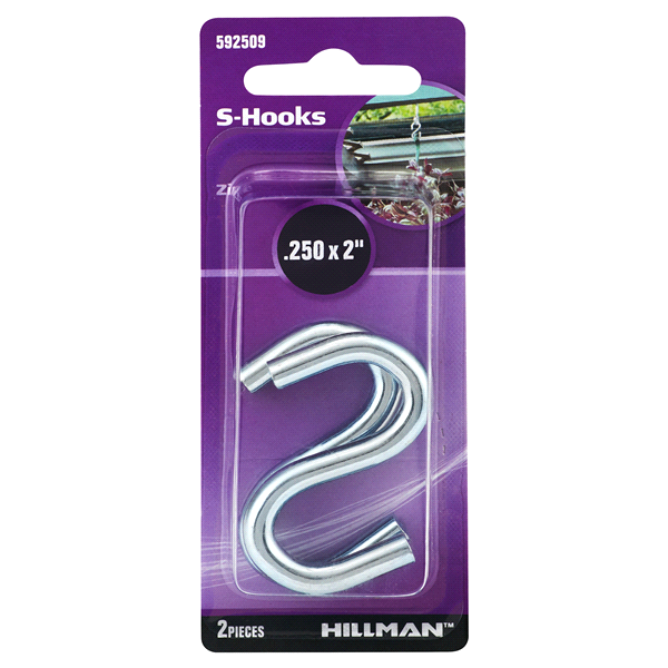 Hillman SHooks,.250 x 2'' 2 ct Shipt