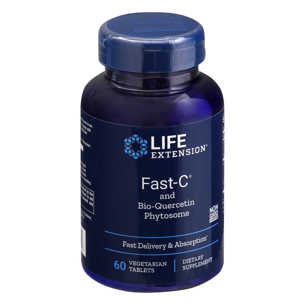 slide 7 of 9, Life Extension Fast-C and Bio-Quercetin Phytosome 60 Vegetarian Tablets, 60 ct