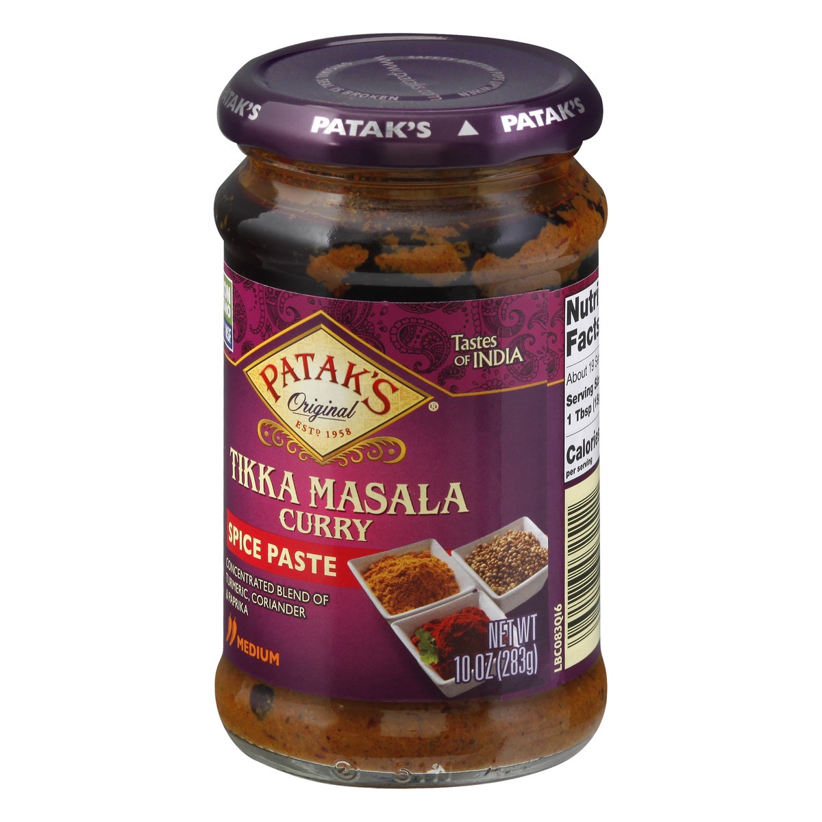 slide 5 of 13, Patak's Medium Tikka Masala Curry Spice Paste 10 oz, 10 oz