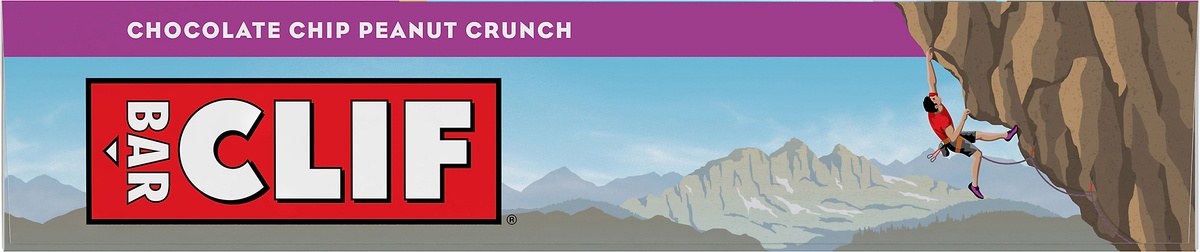 slide 6 of 9, CLIF Chocolate Chip Peanut Crunch Bars, 12 ct; 2.4 oz