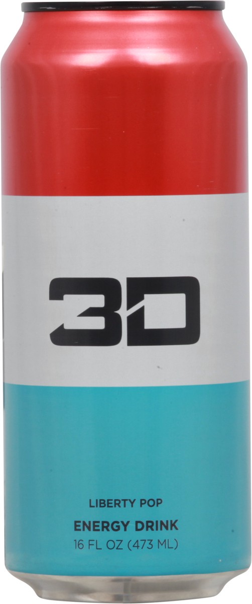 slide 6 of 13, 3D Liberty Pop Energy Drink, 16 fl oz