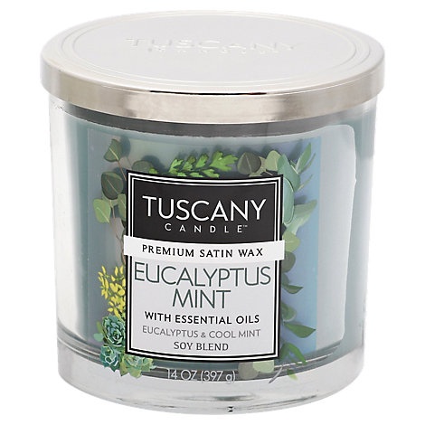 slide 1 of 1, Tuscany Jar Eucalypts Mint, 14 oz