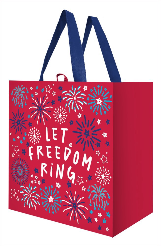 slide 1 of 1, Earthwise Patriotic Freedo Reusable Tote Bag, 1 ct