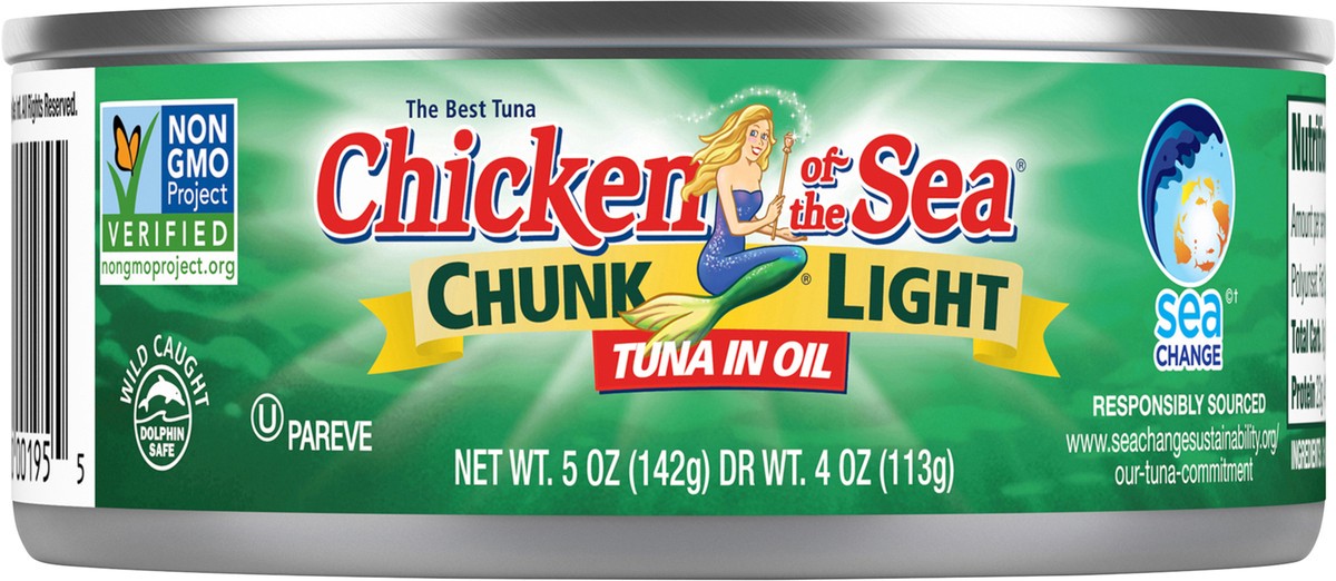 slide 5 of 5, Chicken Of The Sea Chunk Light Tuna In Oil, 5 oz