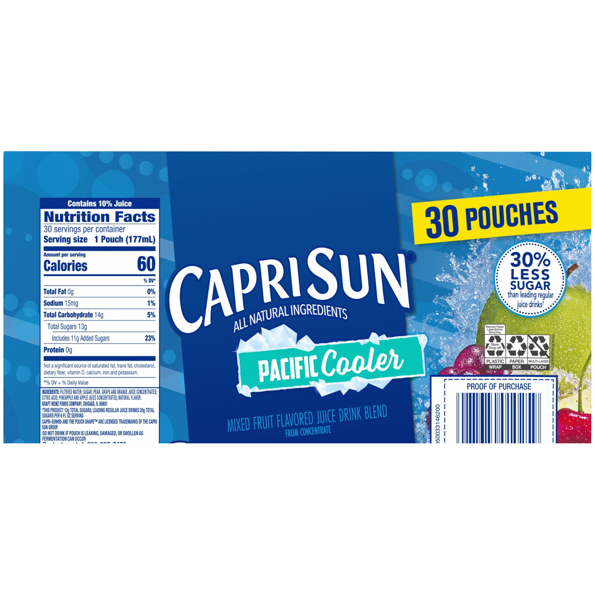 Capri Sun Pacific Cooler Mixed Fruit Naturally Flavored Juice Drink