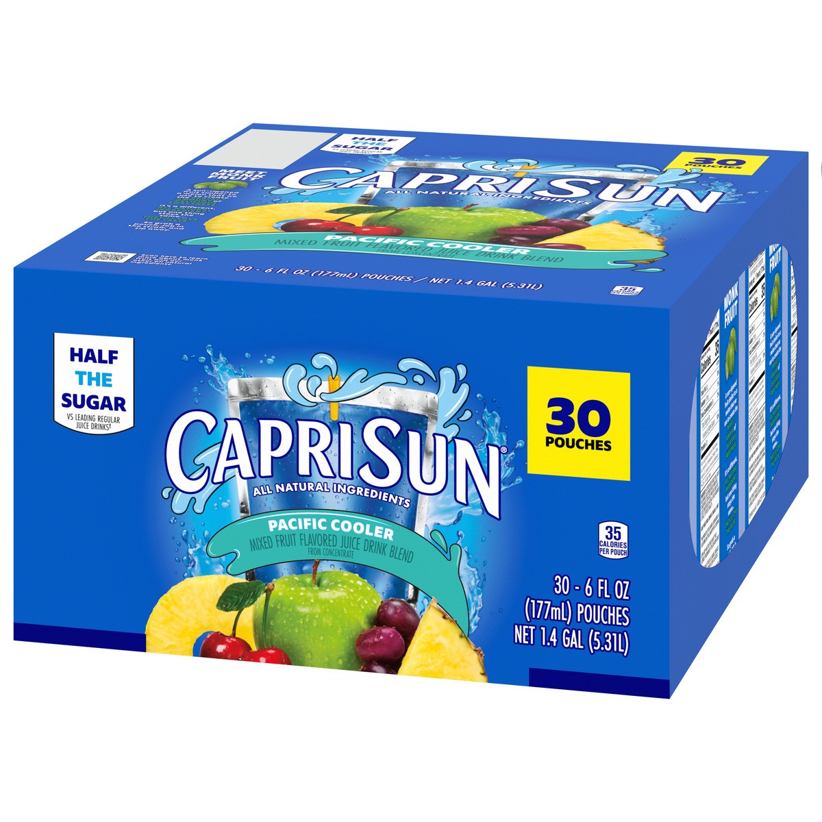 slide 8 of 12, Capri Sun Pacific Cooler Mixed Fruit Flavored Juice Drink Blend Pouches, 180 fl oz