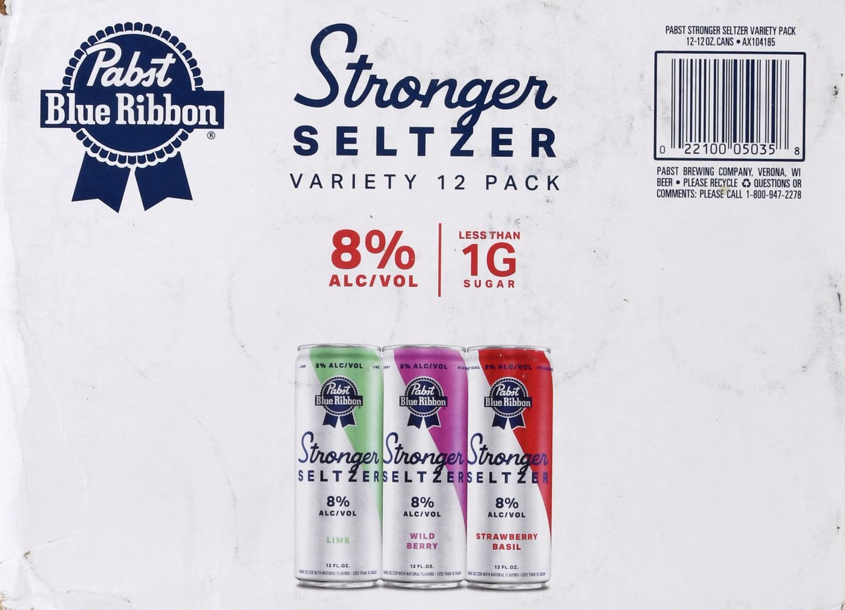 slide 10 of 12, Pabst Variety Pack Hard Seltzer 12Pk Can, 12 ct; 12 oz