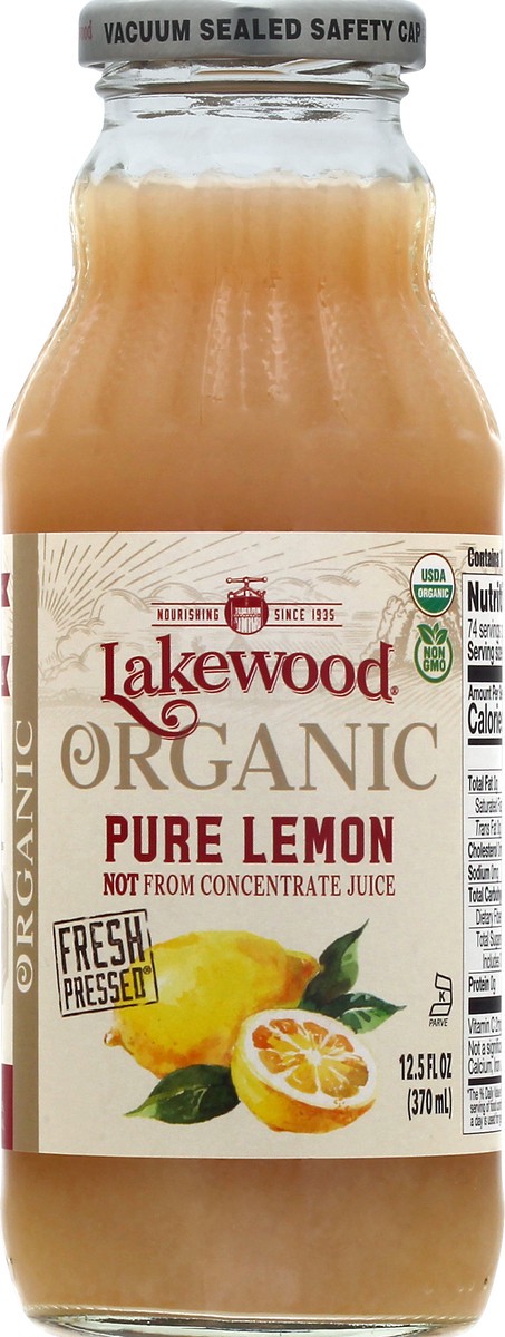 slide 10 of 13, Lakewood Organic Pure Lemon Juice - 12.5 fl oz, 12.5 fl oz