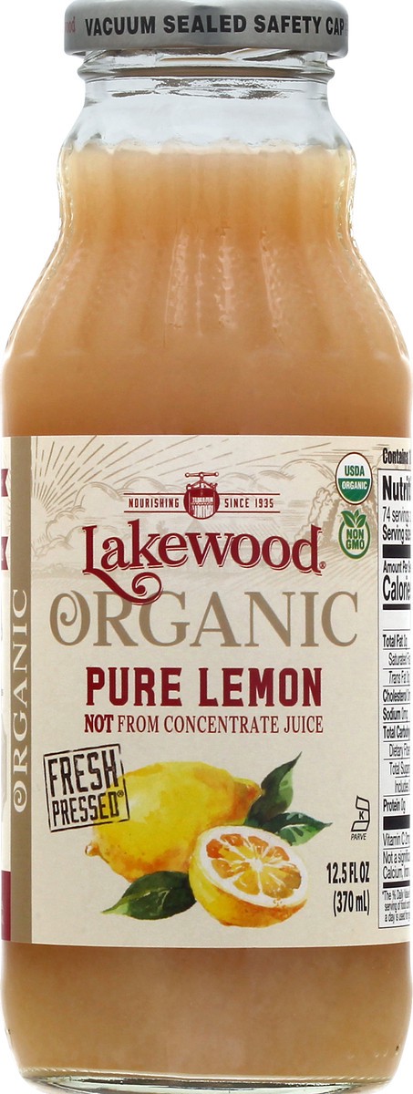 slide 11 of 13, Lakewood Organic Pure Lemon Juice, 12.5 fl oz