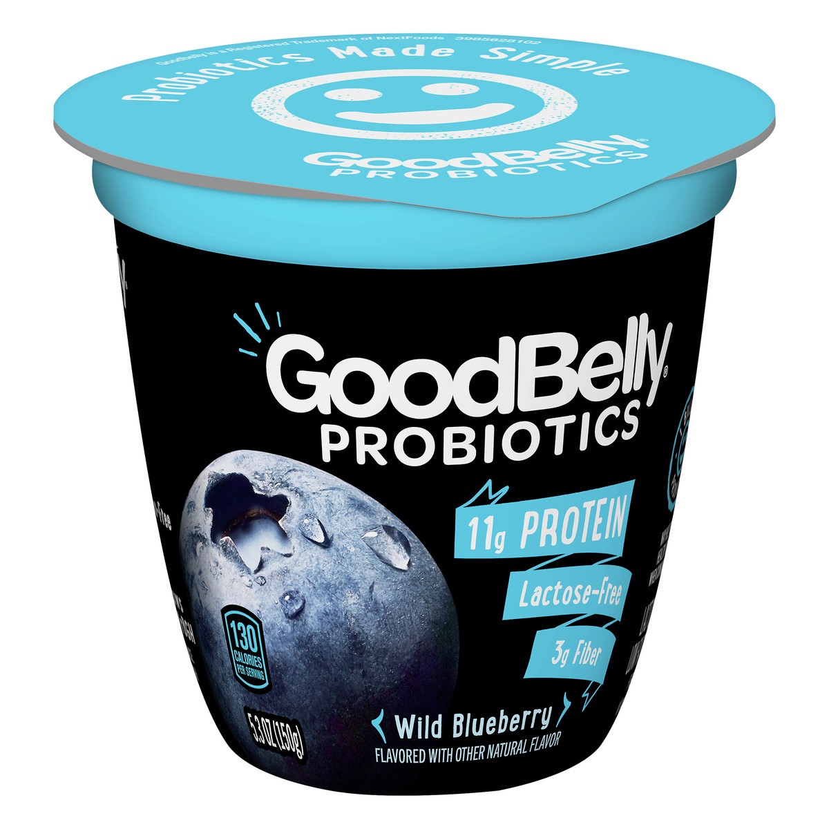 slide 2 of 8, GoodBelly Probiotics Lactose Free Low Fat Wild Blueberry Yogurt 5.3 oz, 5.3 oz