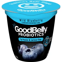 GoodBelly Probiotic Low-Fat Yogurt, Lactose-Free, Wild Blueberry