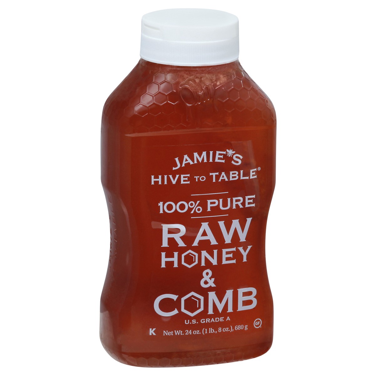 slide 3 of 9, Jamie's Hive to Table 100% Pure Raw Honey & Comb 24 oz, 24 oz