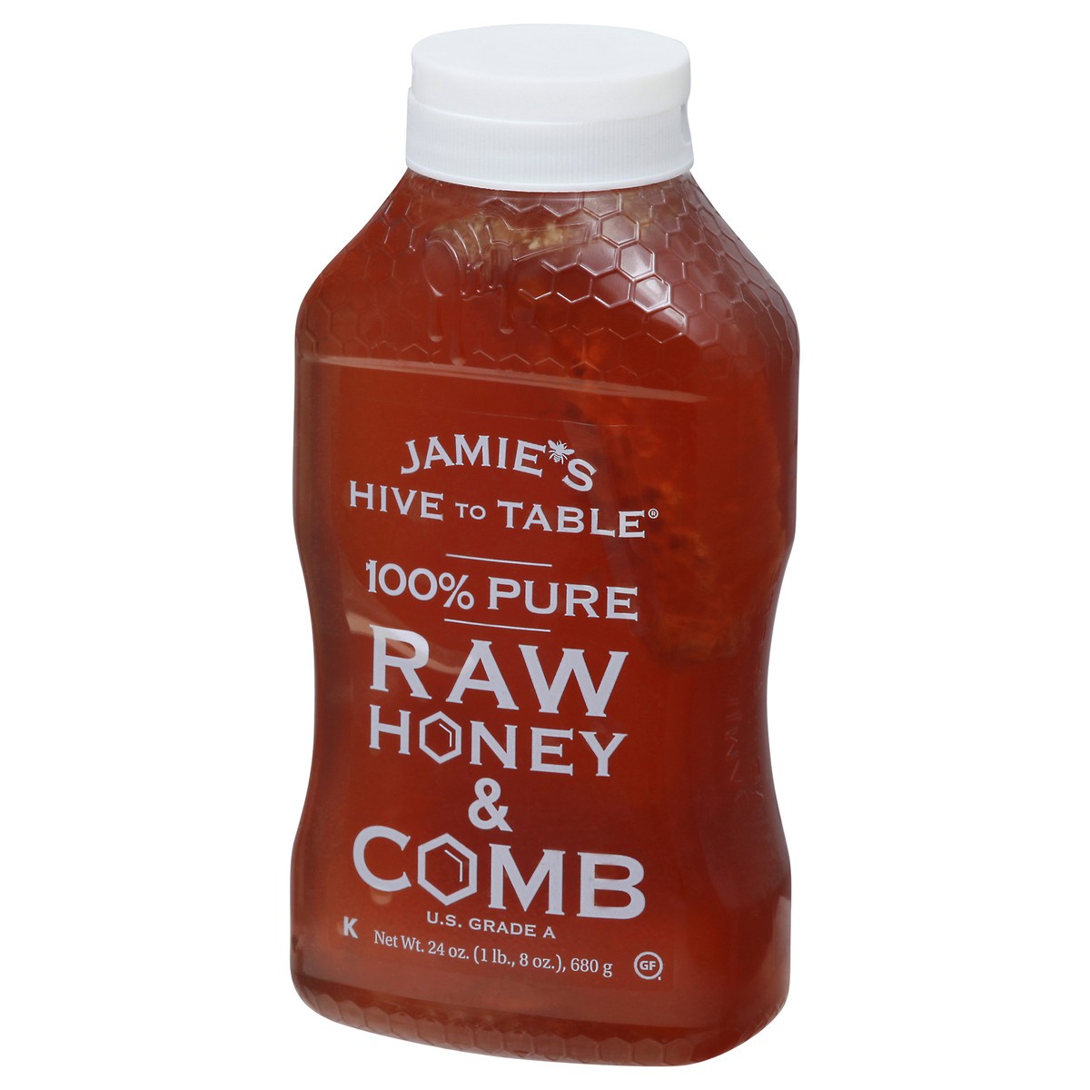 slide 4 of 9, Jamie's Hive to Table 100% Pure Raw Honey & Comb 24 oz, 24 oz