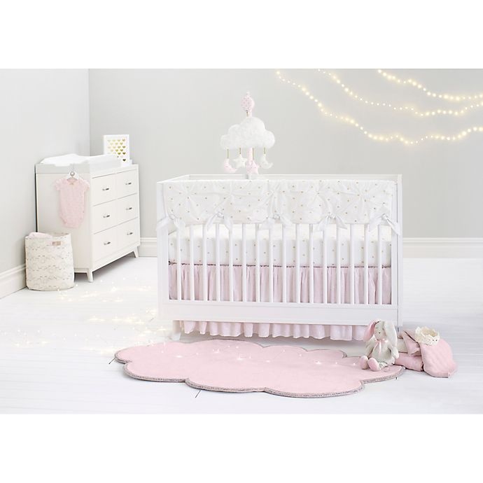 slide 2 of 3, Just Born Sparkle Crib Rail Guard - Ivory, 1 ct