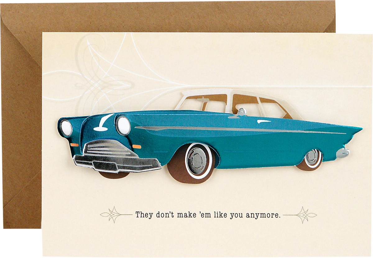 slide 4 of 4, Hallmark Signature Father's Day Card (Vintage Classic Car, Don't Make 'Em Like You Anymore), 1 ct