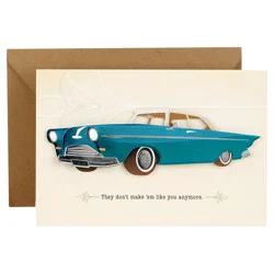 Hallmark Signature Father's Day Card (Vintage Classic Car, Don't Make 'Em Like You Anymore)