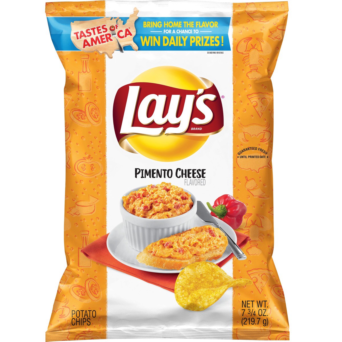 slide 3 of 5, Lay's Pimento Cheese Flavored Potato Chips 7.75 oz, 7.75 oz
