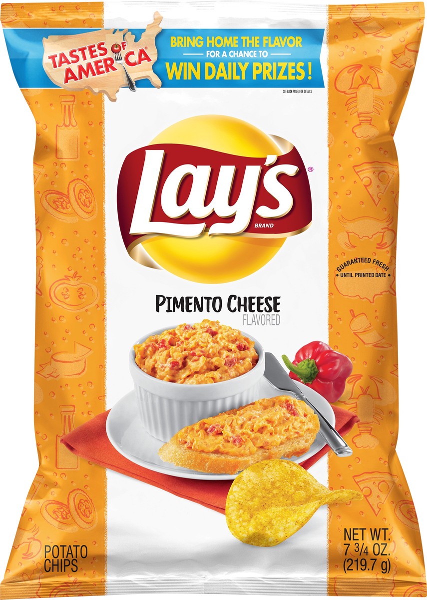 slide 1 of 5, Lay's Pimento Cheese Flavored Potato Chips 7.75 oz, 7.75 oz