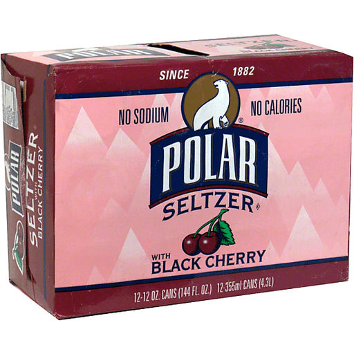 slide 2 of 2, Polar Black Cherry Seltzer , 12 ct; 12 fl oz