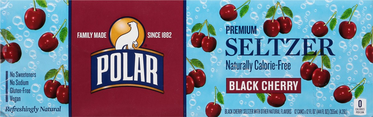 slide 10 of 11, Polar Seltzer - 12pk 12oz - Black Cherry, 12 ct; 12 fl oz