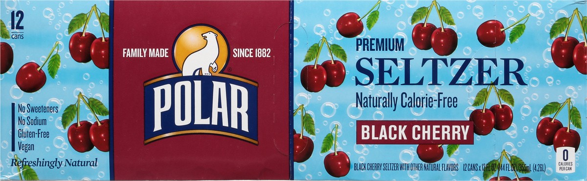 slide 3 of 11, Polar Seltzer - 12pk 12oz - Black Cherry, 12 ct; 12 fl oz
