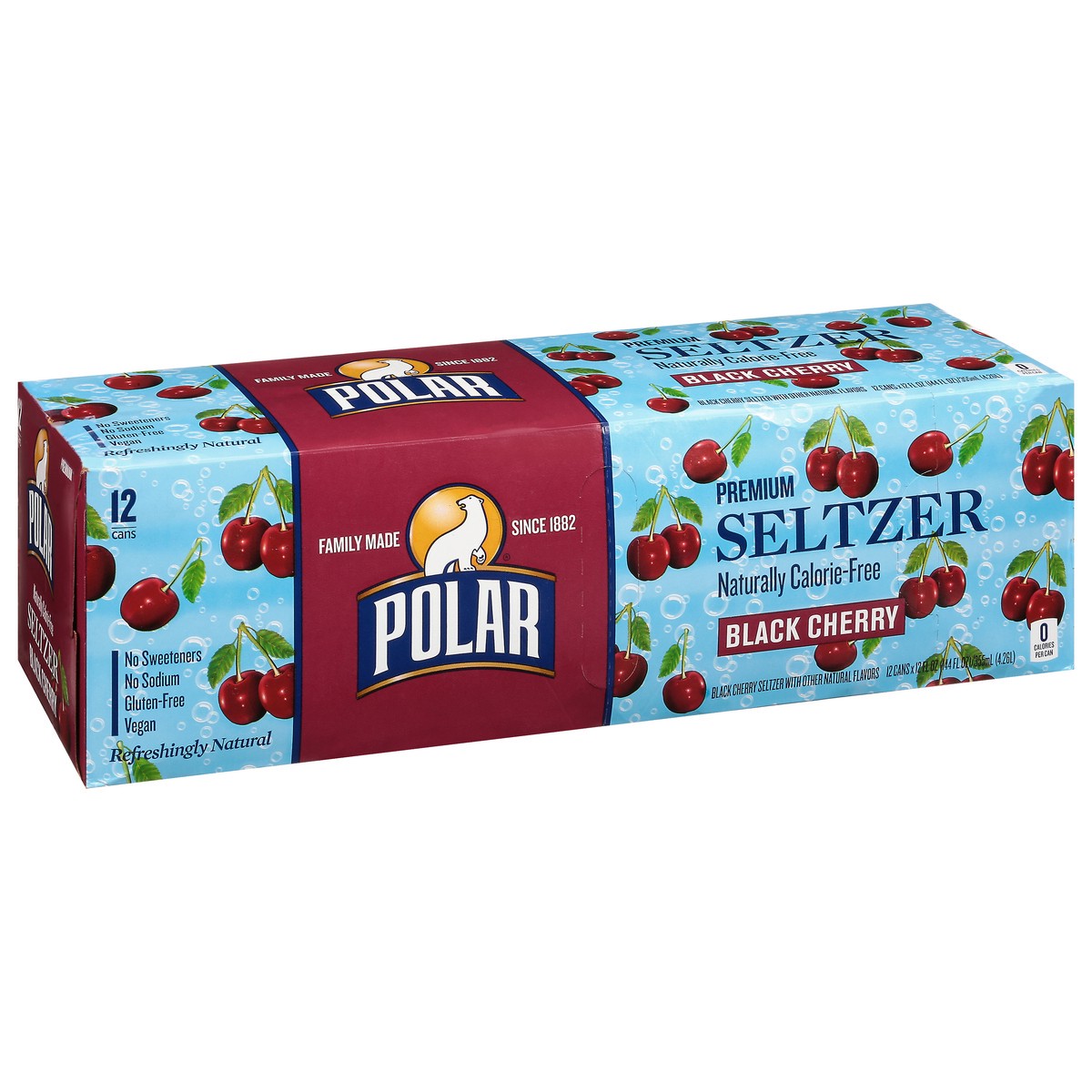 slide 5 of 11, Polar Seltzer - 12pk 12oz - Black Cherry, 12 ct; 12 fl oz