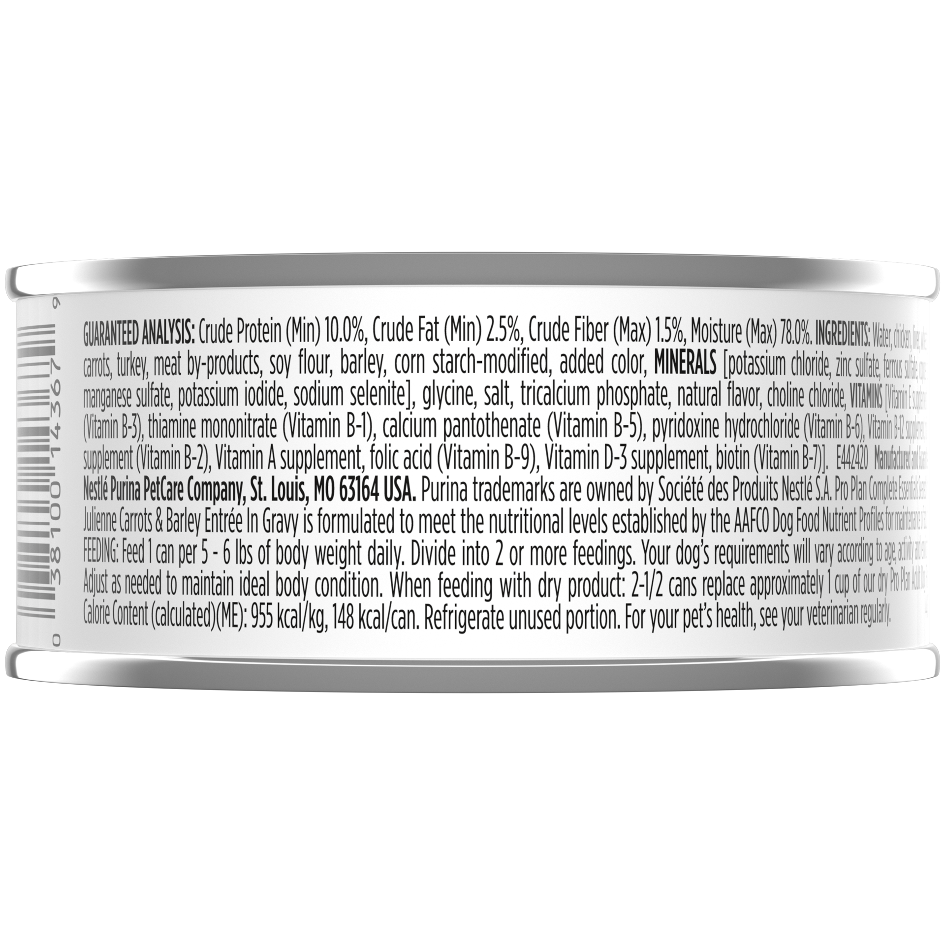 slide 2 of 2, Pro Plan Savor Seared Chicken, Julienne Carrots, & Barley Adult Canned Dog Food, 5.5 oz