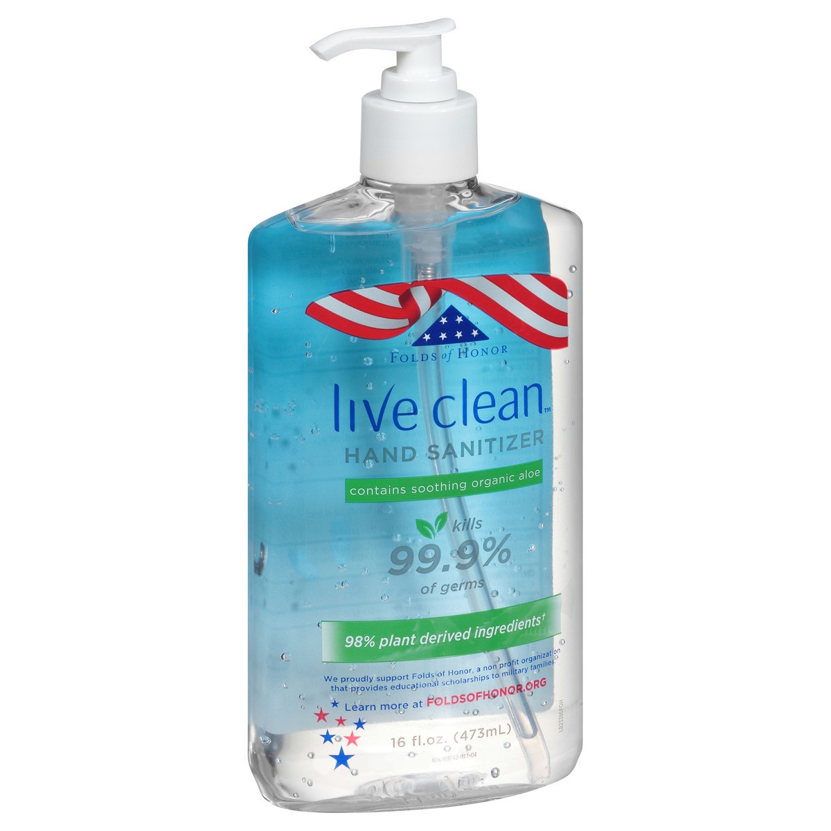 slide 5 of 12, Live Clean Hand Sanitizer 16 fl. oz. Pump, 16 fl oz