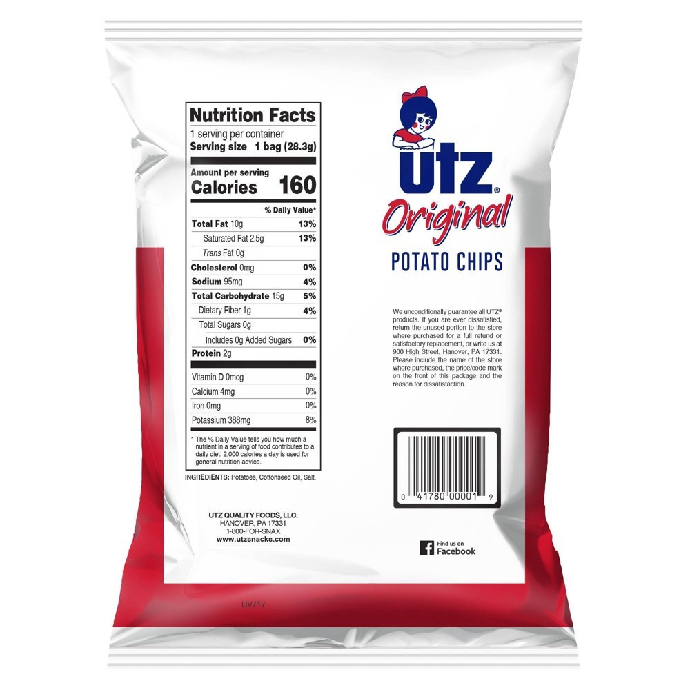 slide 3 of 3, Utz Potato Chips Snack Pack, 12 ct; 12 oz