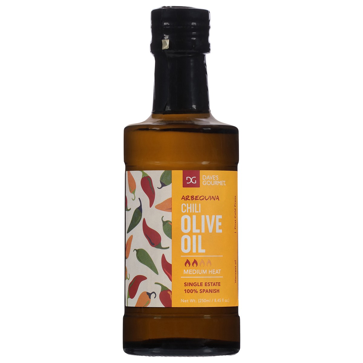 slide 4 of 4, Daves Gourmet Olive Oil Chili Medium Heat - 250 ML, 250 ml